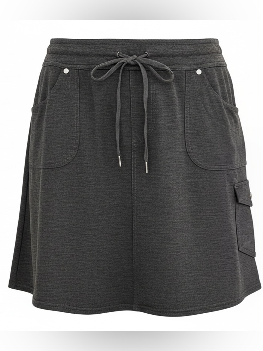 KUHL Charcoal Drawstring Pocket Skirt - Built in Shorts